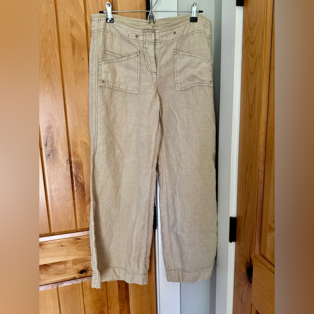 Anthropologie Ett Twa wide Leg Linen Pants